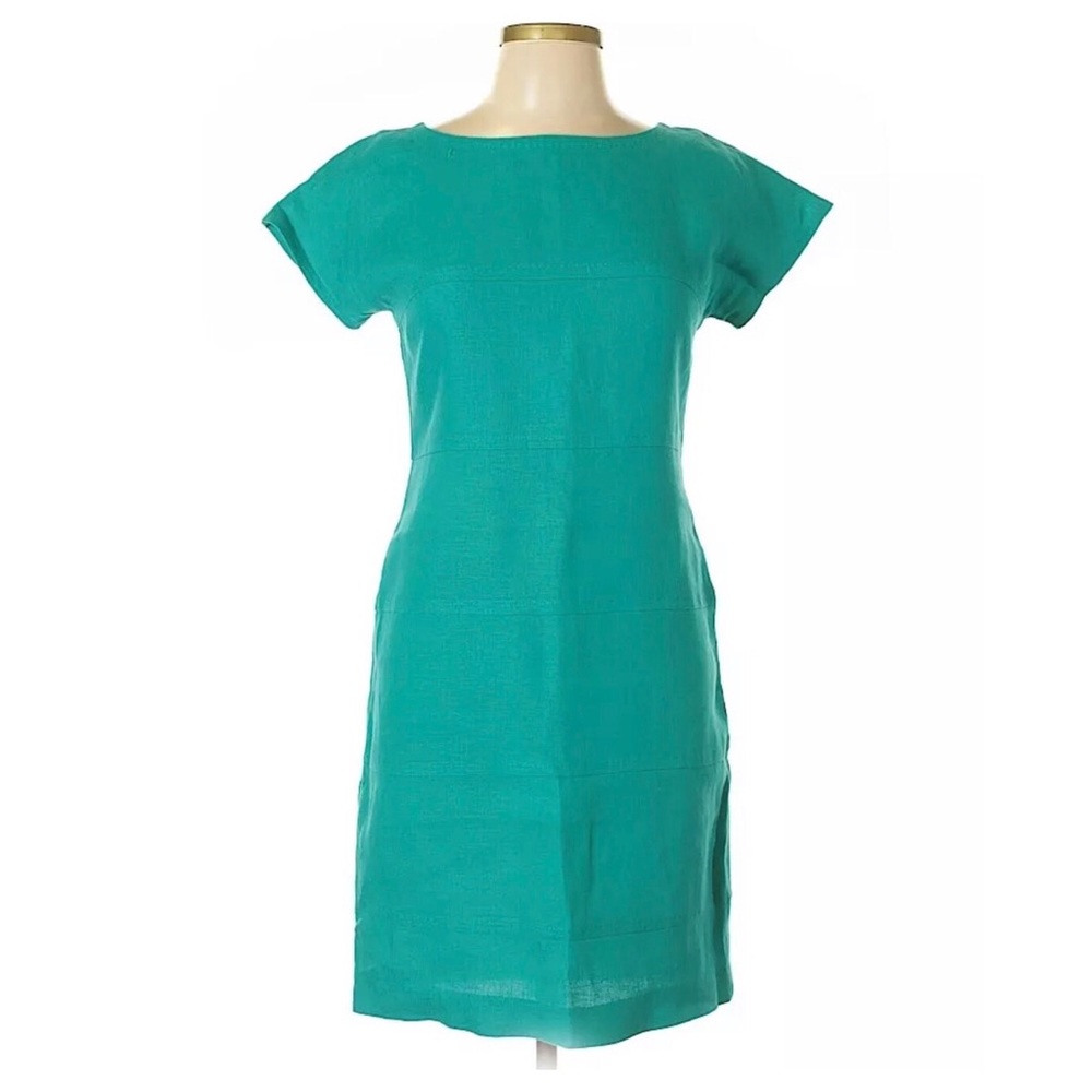 Like New Banana Republic Linen Boatneck Dress